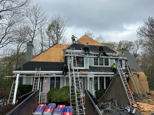 Laying down new shingles