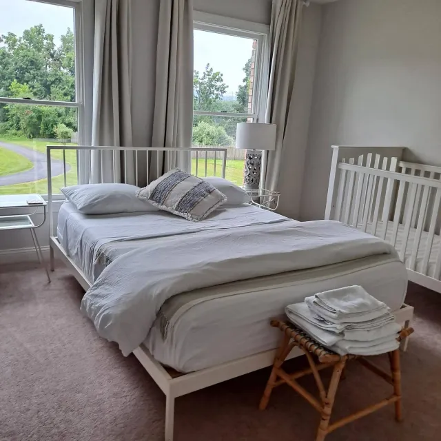 Bedroom freshly cleaned and styled by CF.B Cleaning