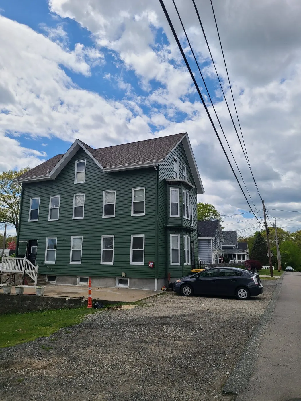 Three-family exterior restoration — after