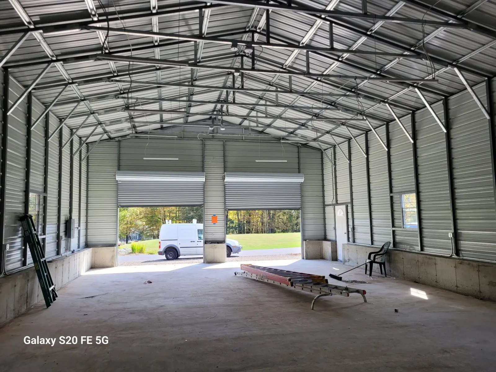 Commercial Garage, Commercial Light install, LED lights by Licensed electrician In Barre Mass