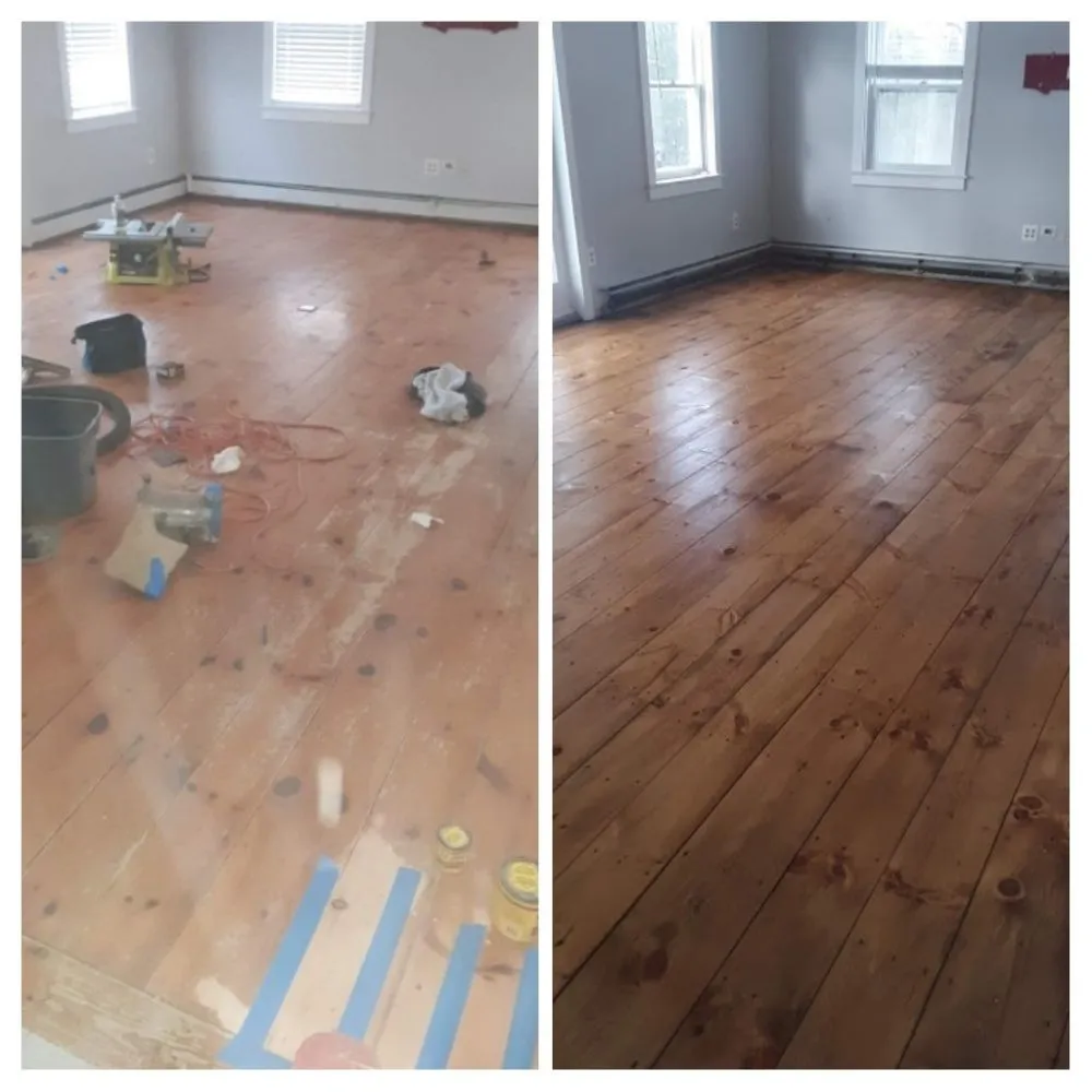 Before & After with stain