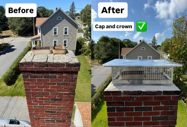 New chimney cap and crown — Chimney Goat, Boston MA