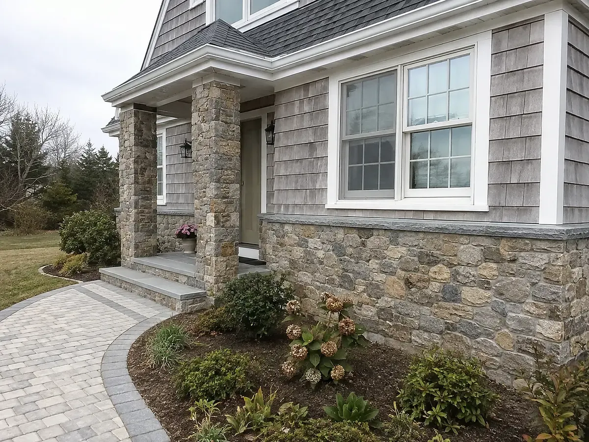 Stone veneer installation in South Yarmouth, MA