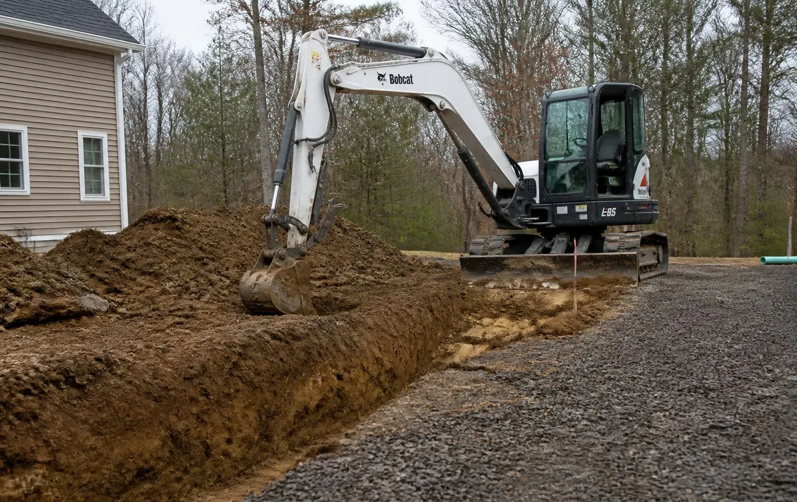 Excavation in Norfolk, MA by LD Landscape & Construction