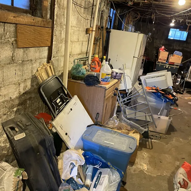 Messy office space that needs a cleanout
