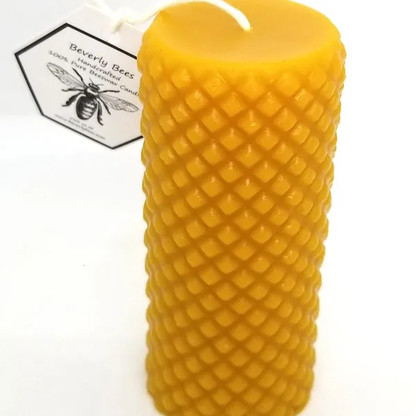 Beverly Bees Diamond Cylinder Candle
