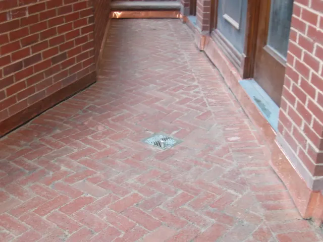Concrete walkway