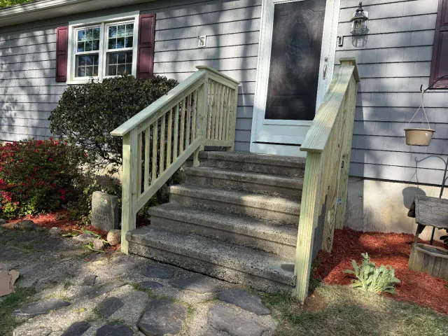 Siding installation on a Connecticut home