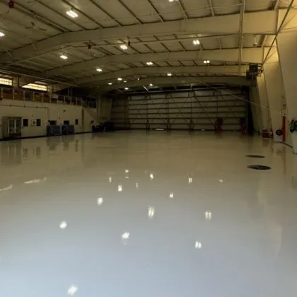 Florida Airplane Hangar Epoxy Flooring