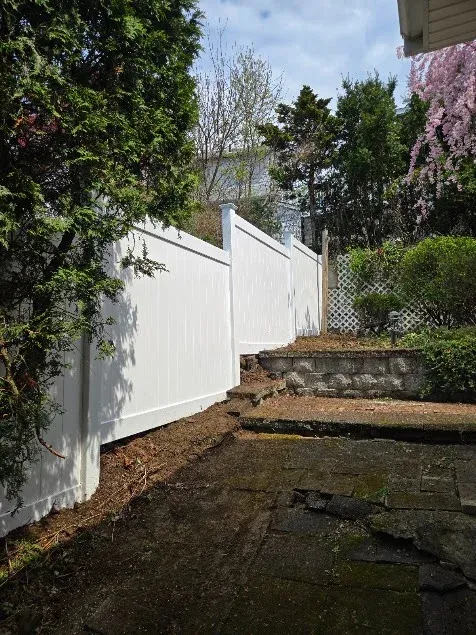Beautiful Vinyl Fence Installed