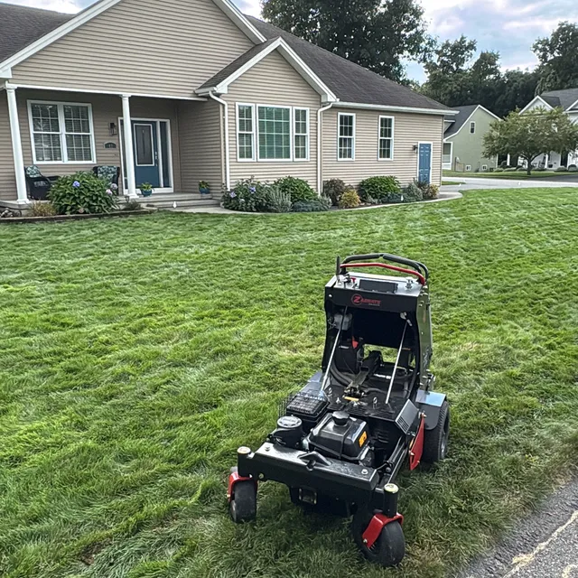 Dave's Lawn Aeration Service work photo