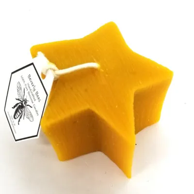 Beverly Bees Star Pillar Candle