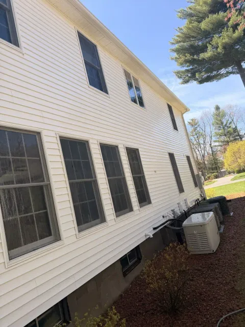 Freshly cleaned small home  1 after a full property wash in Southwick, MA