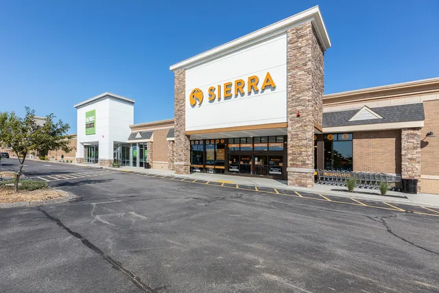 Outside of Sierra Trading Post building