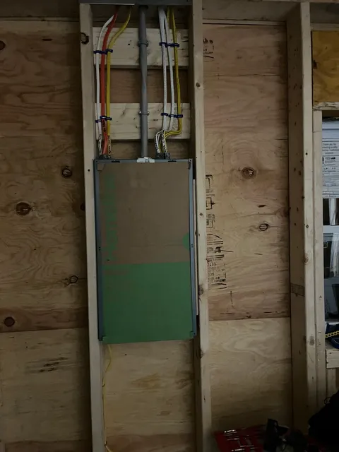 Organized rough electrical wiring for residential home addition