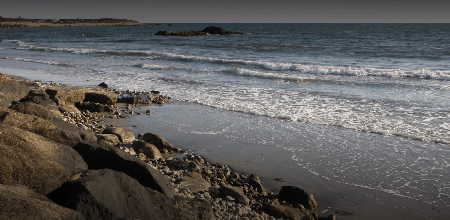 Beach with rocks