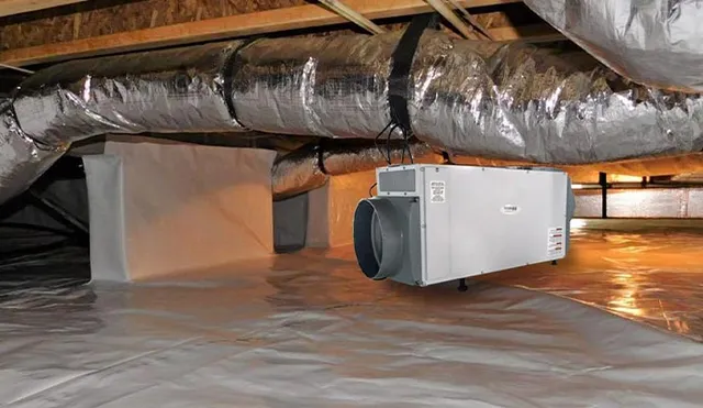 Installed dehumidification system
