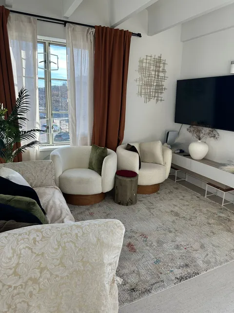Living room beautifully clean after Spotless service