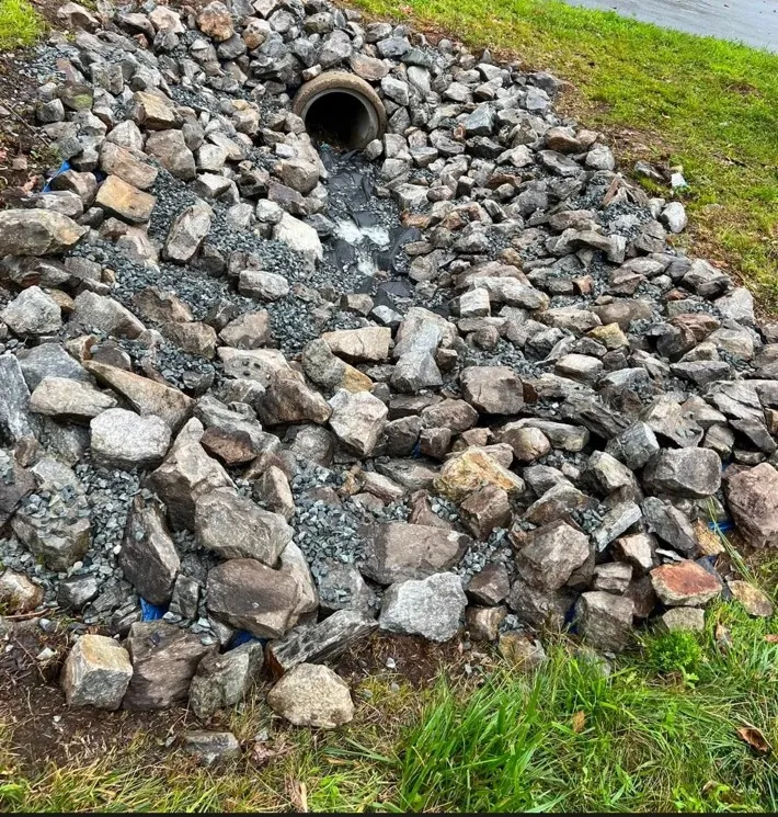 Drainage stone project