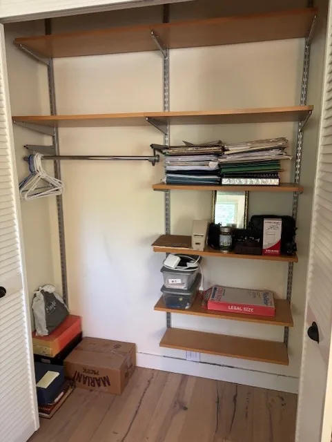 Closet after