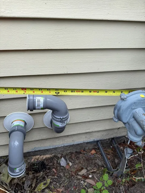 New PVC vent terminations through the sidewall