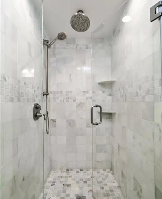 Elegant tile walk in shower remodel Westport Westing Wilton Stamford