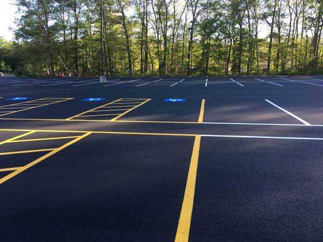 Hartline, Inc. Asphalt Maintenance LINE PAINTING - SEALCOATING - CRACKFILLING - PAVEMENT MARKINGS work photo
