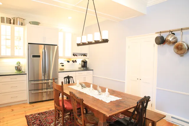 Custom pantry doors and crown molding