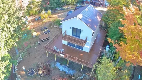 Wraparound Deck from Above