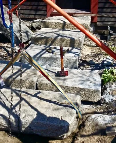 Granite Steps, Deane Winthrop House - Winthrop MA