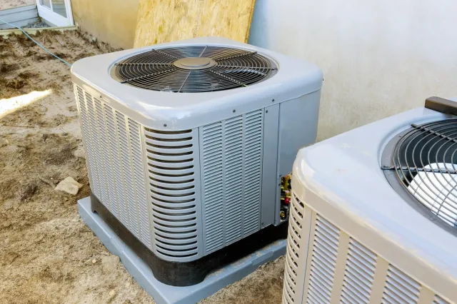 Purple HVAC work photo