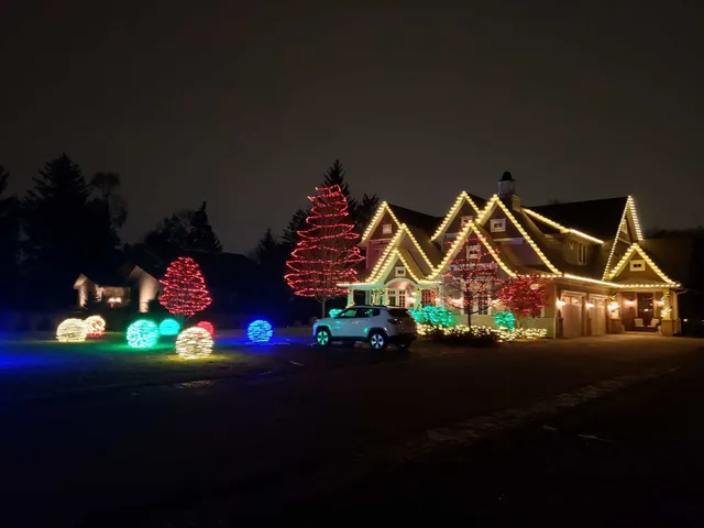 Holiday lighting project by Rainfall Irrigation