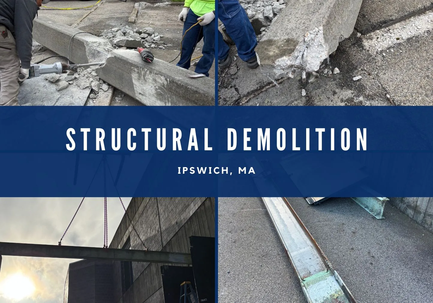 Structural Demolition at Wastewater Treatment Facility • Ipswich, MA