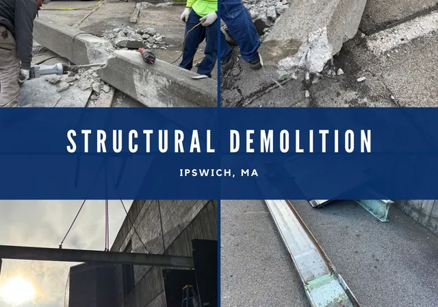 Structural Demolition at Wastewater Treatment Facility • Ipswich, MA