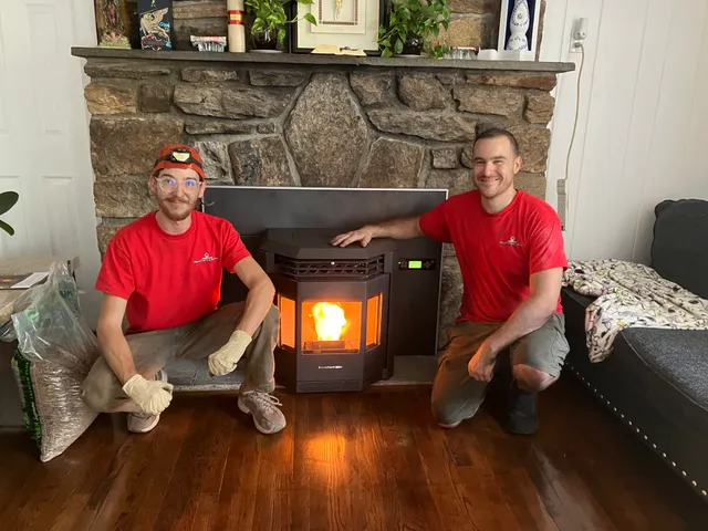 Jordan's Pellet Stove Service work photo