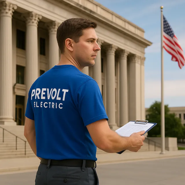 Prevolt Electric electrical contractor support for federal and airport projects.
