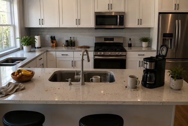 Kitchen before professional cleaning