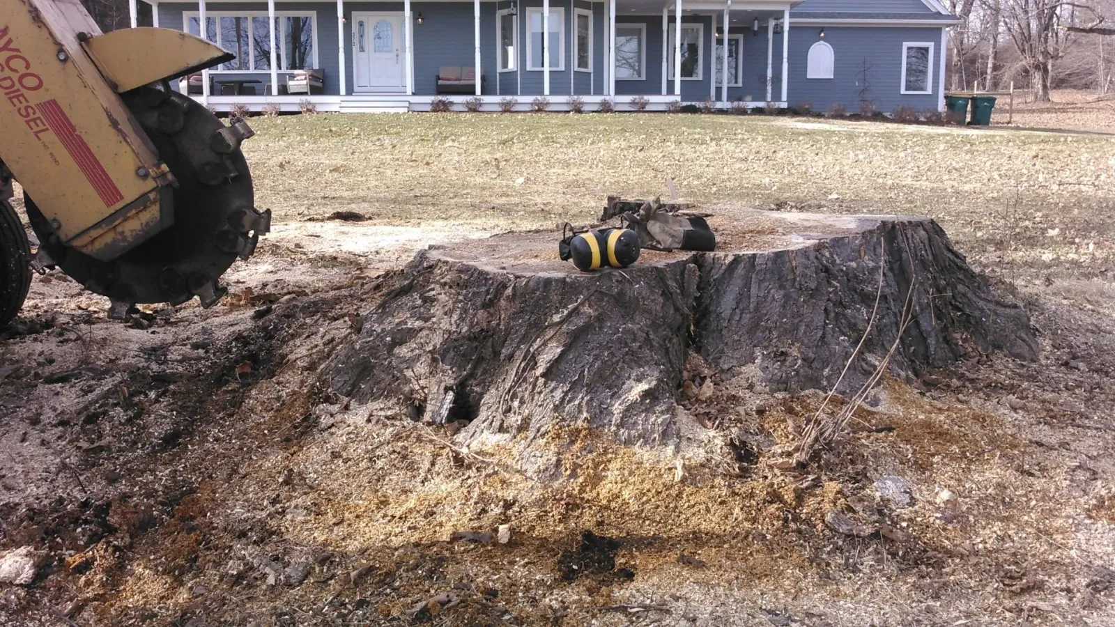 work photo from fitchhillstumpgrinding.com