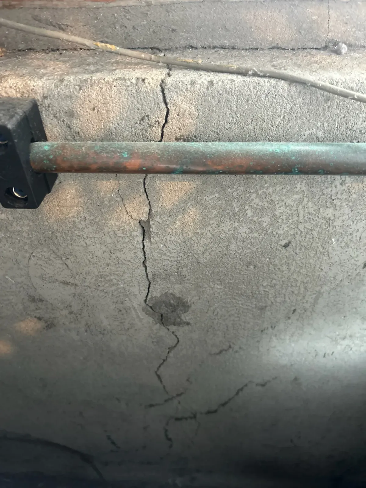 Foundation Crack Injection & Garage Floor Repair in Scituate, MA - After repair