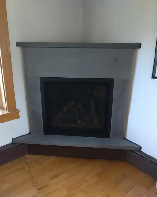 #trugliamasonryandhardscapesllc #hingham #bluestone #fireplace #fireplaceredo #happycustomers
