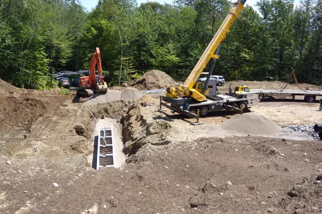 Cross Excavation work photo
