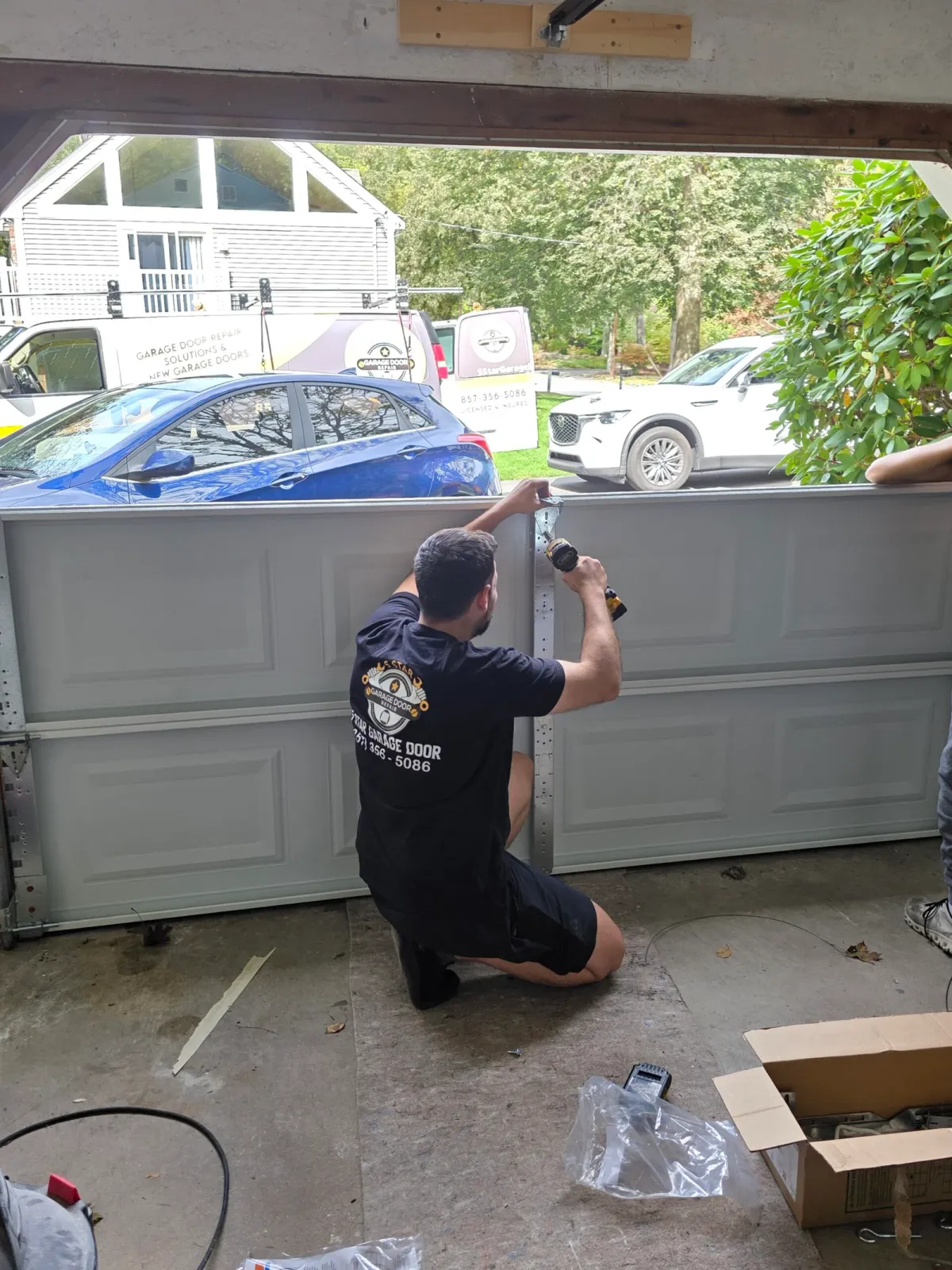 work photo from 5stargaragedoorsma.com