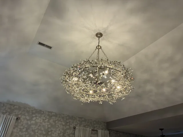 Chandelier installation