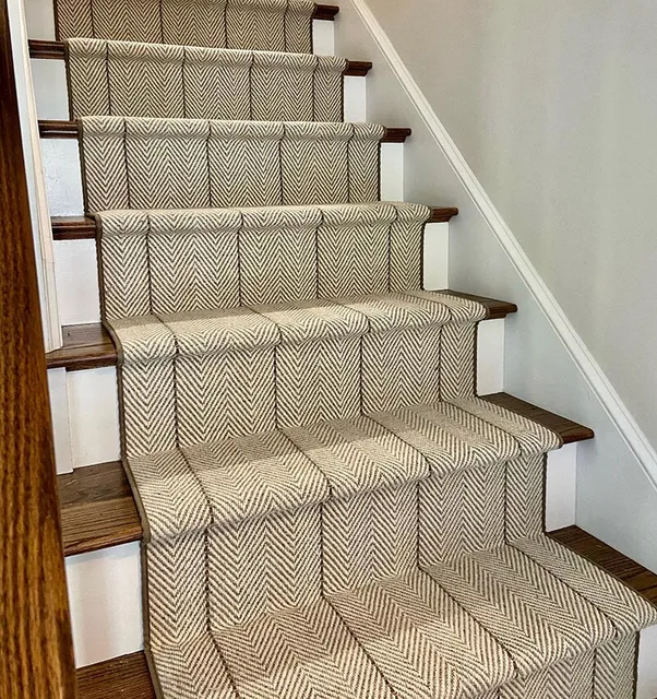 Quality carpet stair work in Framingham, MA from Framingham Carpet Center