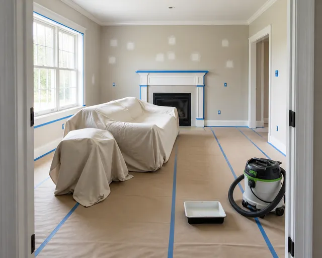 HomeCare Painters organized residential painting process