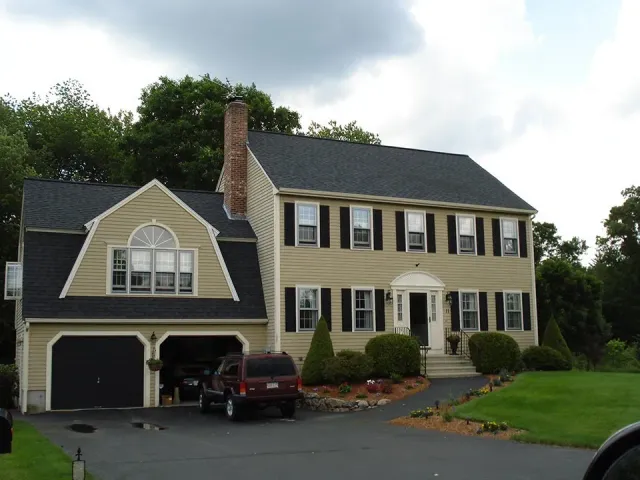 House with beautiful roof