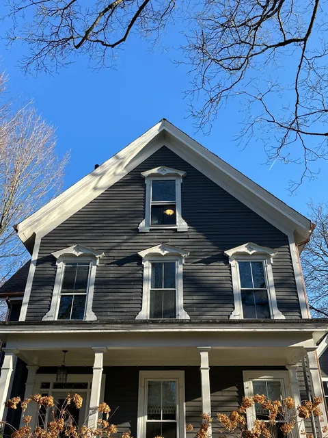 Completed siding project on a Greater Boston home