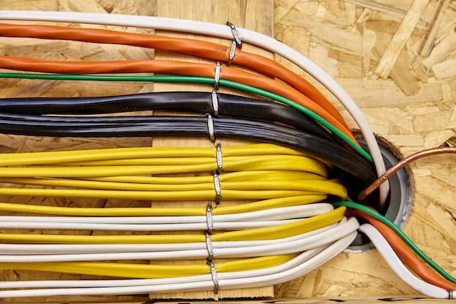 Bundled circuit wiring at a panel feed