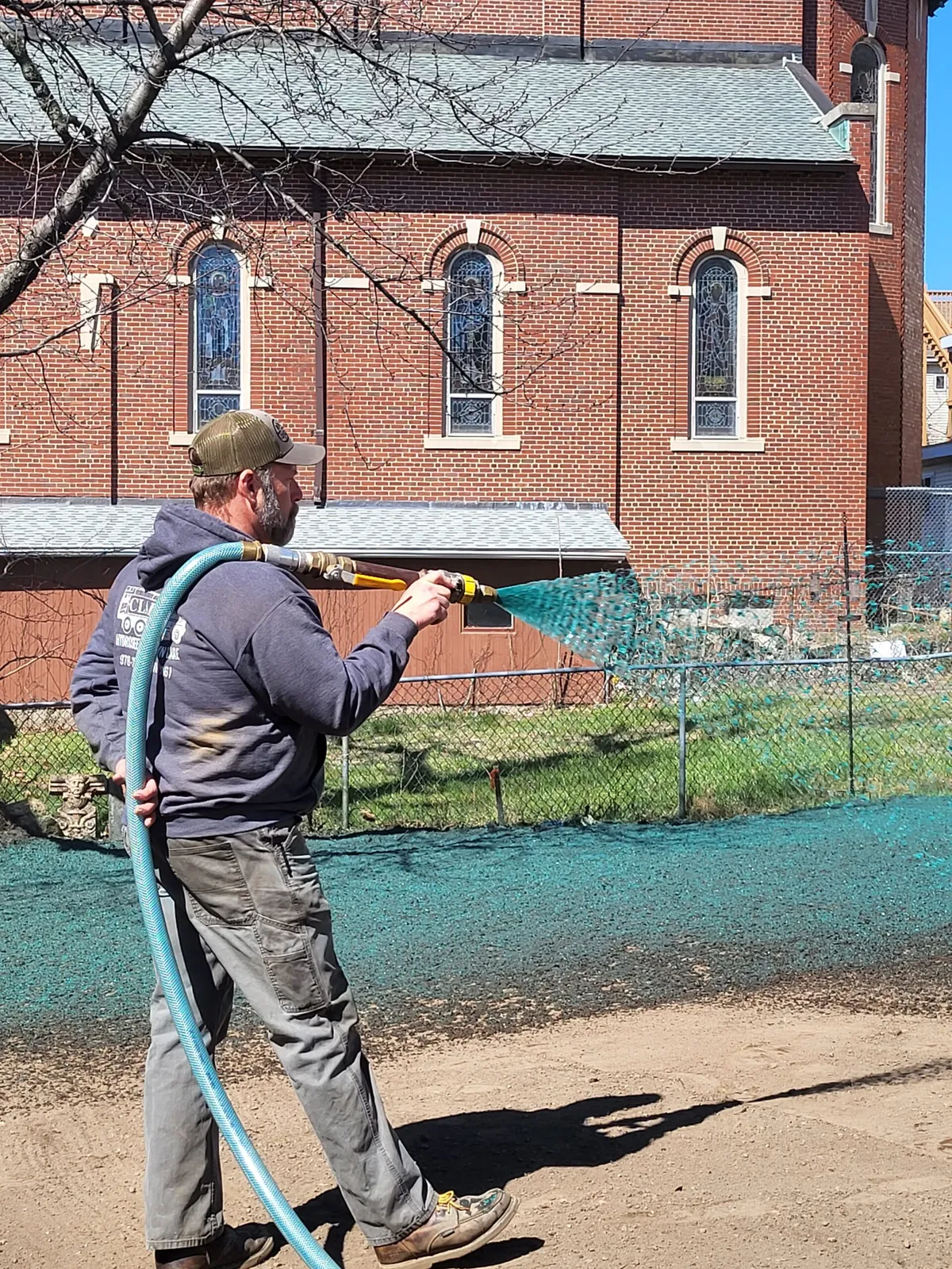 work photo from clarkhydroseeding.com