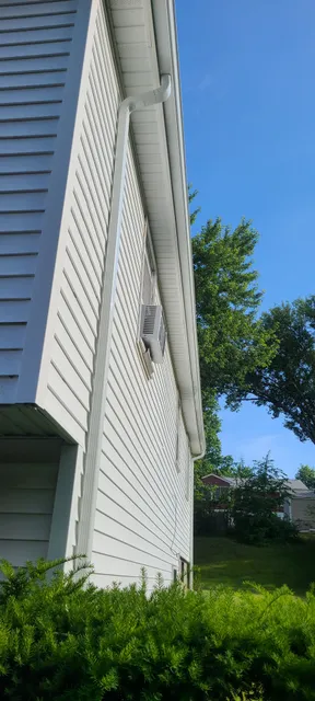 Completed gutters and fascia after job